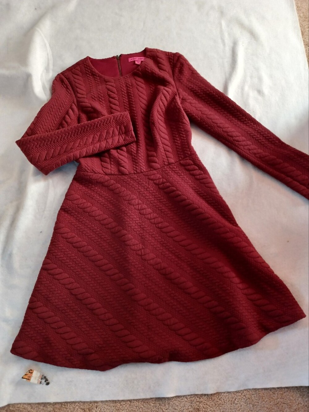 Betsey Johnson Red Garment with Hot Pink Label